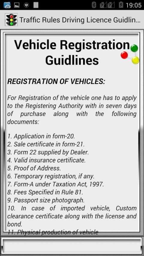 Traffic Rules Driving License Guidelines screenshot 6