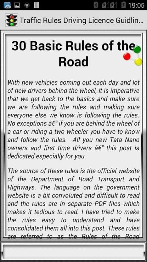 Traffic Rules Driving License Guidelines screenshot 4