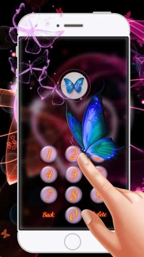 Glow Butterfly - Launcher Theme скриншот 2