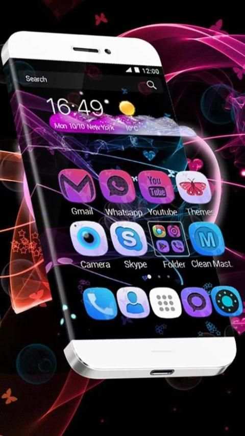 Glow Butterfly - Launcher Theme скриншот 5