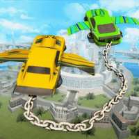 Flying Chained Cars Racer Stunt