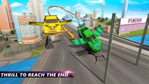 Flying Chained Cars Racer Stunt स्क्रीनशॉट 4