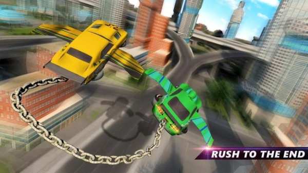 Flying Chained Cars Racer Stunt स्क्रीनशॉट 5
