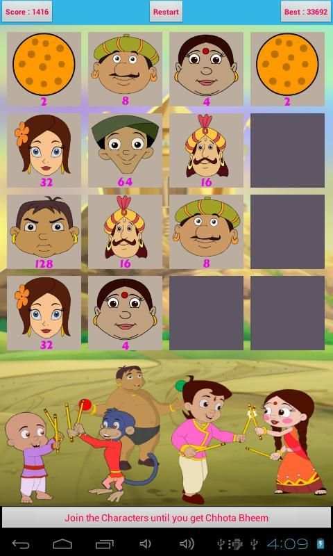 Chhota Bheem 2048 Game screenshot 2