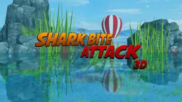 Shark Bite Attack 3D-Shark Games स्क्रीनशॉट 1