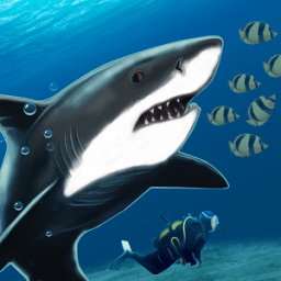 Shark Bite Attack 3D-Shark Games आइकन