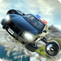 Flying Police Car Training icon