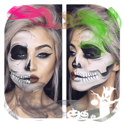 Scary Halloween Face Makeup Photo Editor иконка