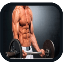 GYM Fitnes Trainer and training icon