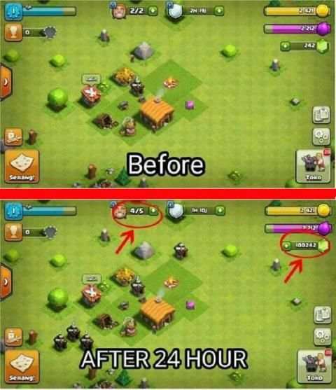 Hack Coc Gems,Unlimited Dark Elixir,Coins ||Prank! screenshot 5