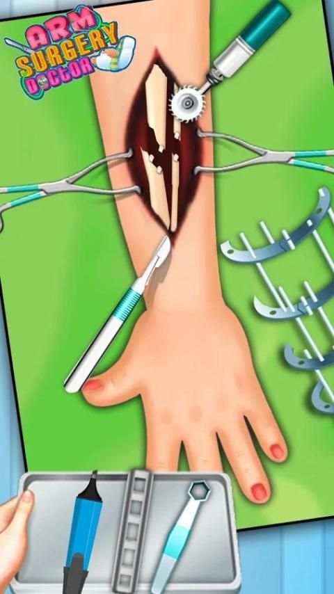 Arm Surgery Doctor Operation 2 - Hospital Dash скриншот 2