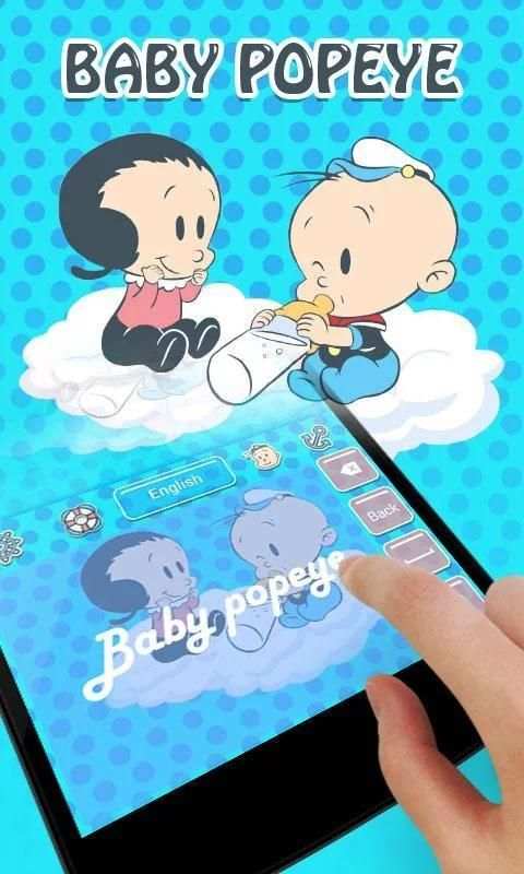 Baby Popeye GO Keyboard Theme screenshot 1