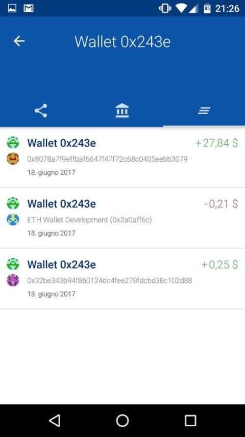 Universe - Ethereum Wallet скриншот 3