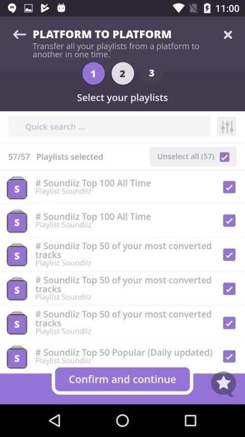Soundiiz: transfer your playlists скриншот 20