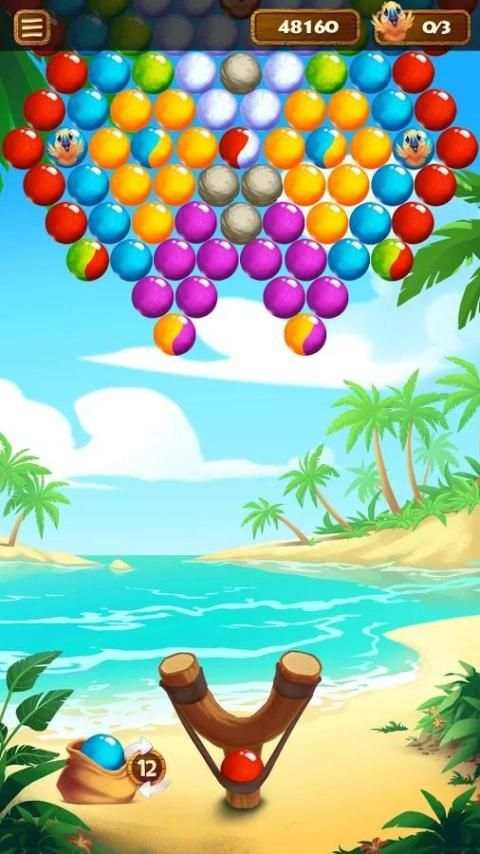 Bubble Beach Bird Rescue 1 تصوير الشاشة
