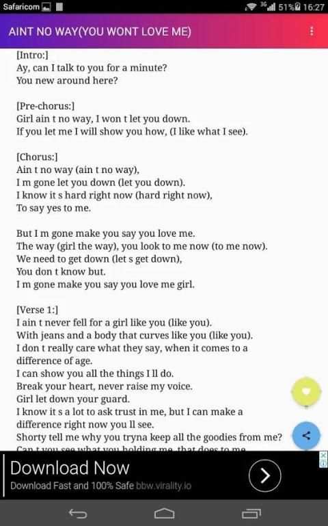 Chris Brown Lyrics screenshot 2