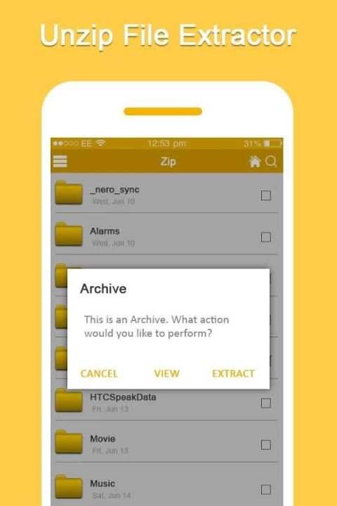 Unzip, Zip File Extractor screenshot 3