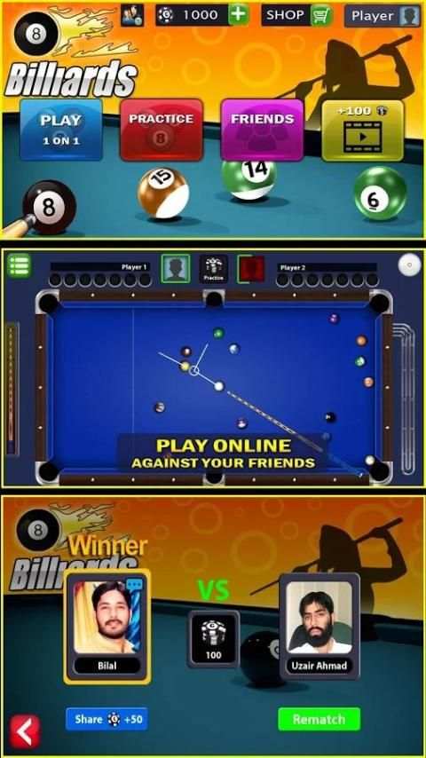 8 bola Biliar Snooker: 8 bola sodok 8 Ball bilyar screenshot 5