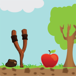 crazy apple catapult icon