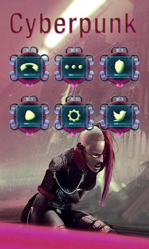Cyberpunk GO Launcher screenshot 3