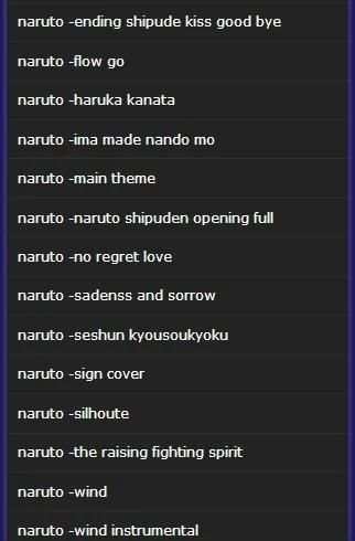 lagu naruto lengkap screenshot 1