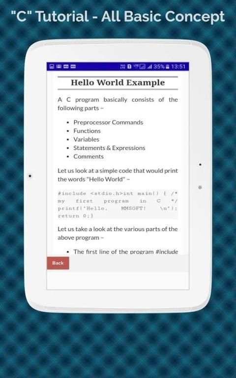 C Programming language Tutorial Offline App скриншот 6