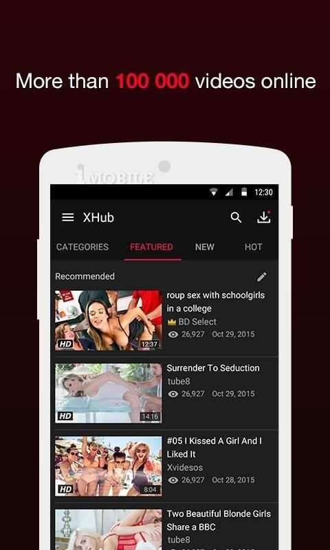 XHubs (BeeDownloader) это лучший порно App на Android. screenshot 2