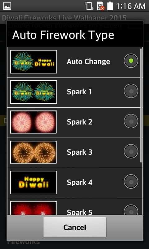 Diwali Fireworks Live Wallpaper 2017 скриншот 5