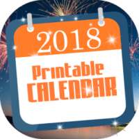Printable Calendar 2018 ✽ иконка
