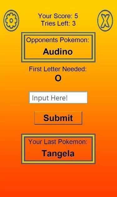 Name Game - Pokemon Edition screenshot 2
