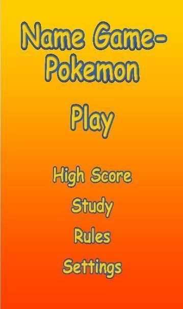 Name Game - Pokemon Edition screenshot 3