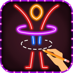 How to Draw Glow Stickman आइकन