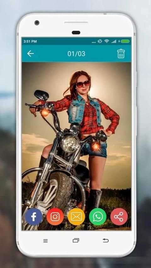 Women Moto Photo Suit screenshot 11