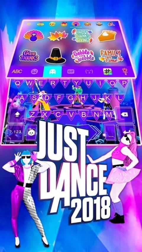 Just Dance Animated Kika Keyboard 4 تصوير الشاشة