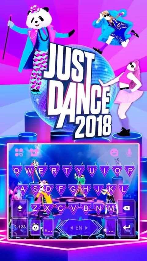 Just Dance Animated Kika Keyboard 6 تصوير الشاشة