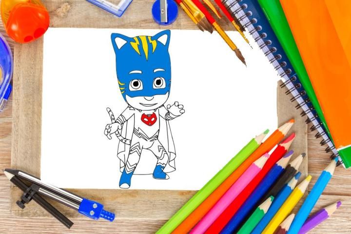 Connor PJ Masks Fill Embroidery Design Instant Download - Etsy Norway