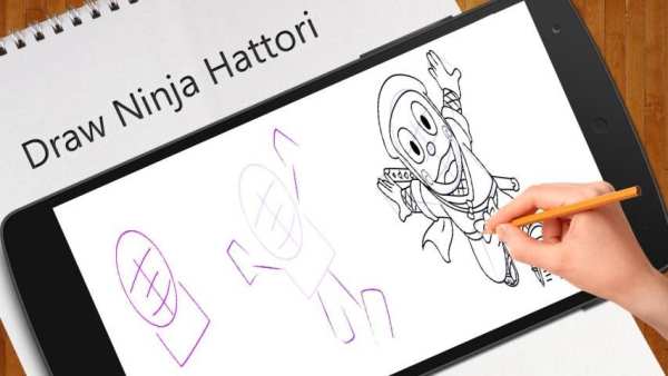 Learn To Draw Ninja Hattori скриншот 2