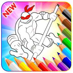 ikon * Coloring book for Turtles Ninja 2018 *