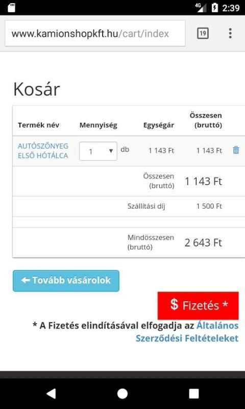 Kamion Shop Kft. screenshot 1