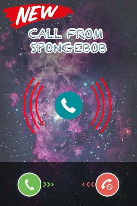 Call from Spong Bob Square pants Prank screenshot 2