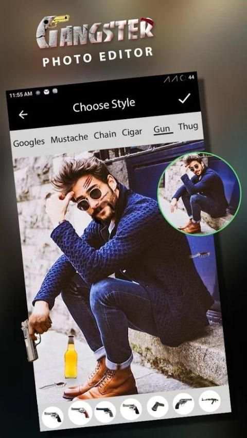 Gangster Photo Editor स्क्रीनशॉट 4