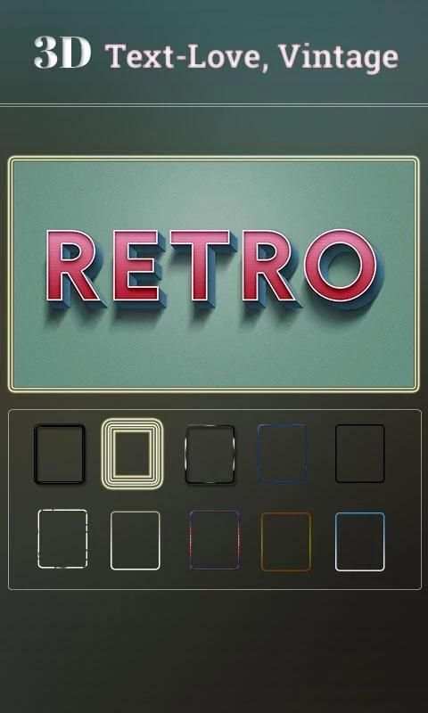 3D Text - Love, Vintage 8 تصوير الشاشة