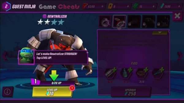 Guide for NINJA Turtles Legend 3 تصوير الشاشة