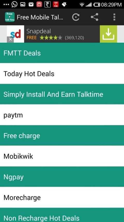Free Mobile Talk Time screenshot 4
