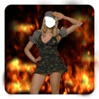 Woman Army Photo Suit on 9Apps