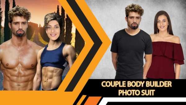 Body Builder Couple Photo Suit Editor screenshot 1