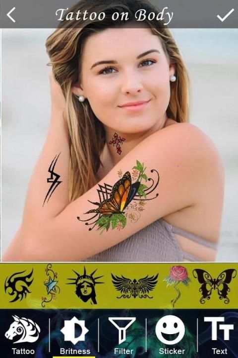 Tattoo on Body Photo Editor screenshot 4