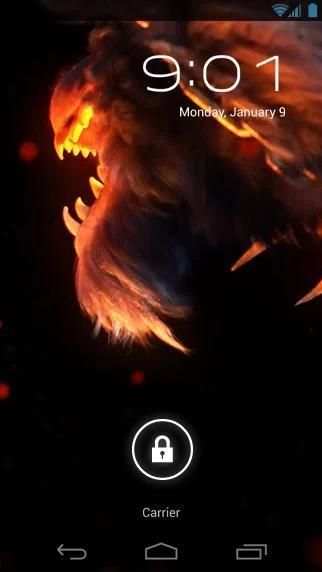 Evil Fire Wolf Live Wallpaper screenshot 2