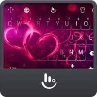 Sparkling Love Heart Keyboard Theme on 9Apps