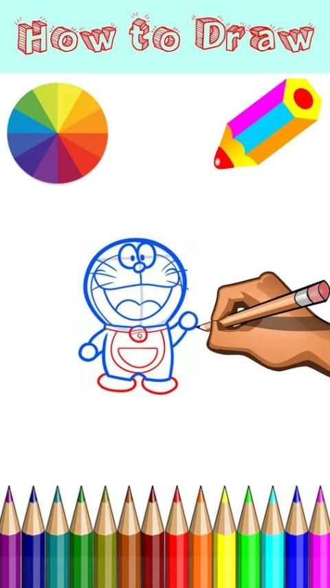Doraemon Drawing Easy Step by Step for Kids | Learn how to draw Doraemon in  an easy and simple method. #Kids, #Drawing, #Doraemon | By Lithika  BotlaFacebook